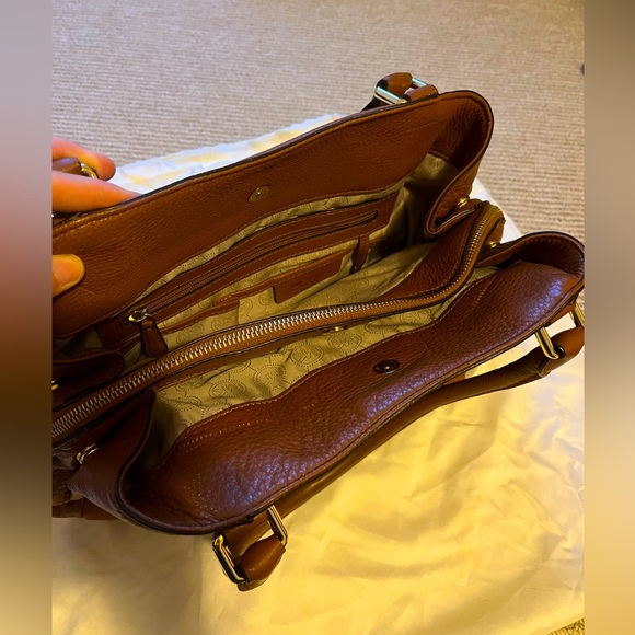 Very lightly carried Michael Kors satchel in Cognac! Comes with dust bag. - Picture 2 of 7
